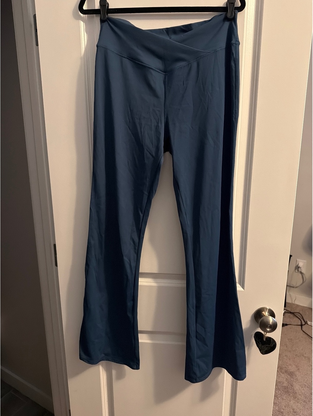 Halara teal cloudful flared leggings